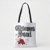 Chicana Soul Bandana Print Shopping Tasche (Vorderseite)