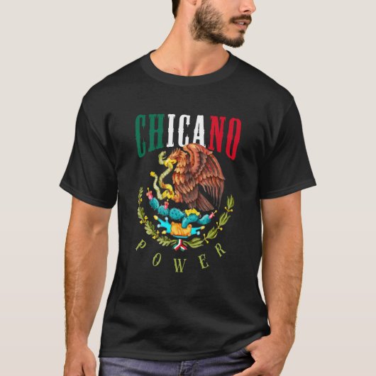 Chicano and chicana for Chicano Power T-Shirt (Vorderseite)