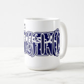 Chicano Bandana Print Kaffeetasse (VorderseiteRechts)