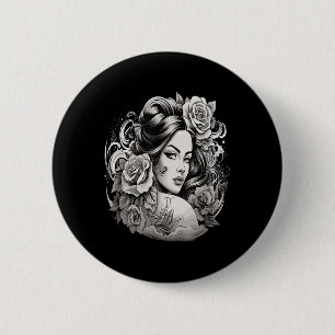 Chicano Chicana La Raza Button