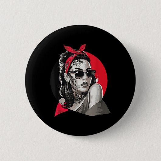 Chicano Chicana La Raza Button (Vorderseite)