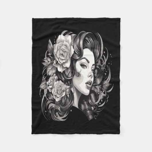 Chicano Chicana La Raza Fleecedecke (Vorderseite)