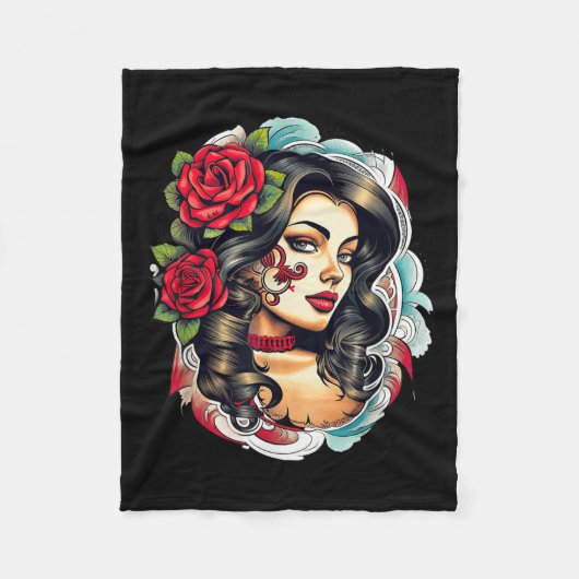 Chicano Chicana La Raza Fleecedecke (Vorderseite)