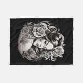 Chicano Chicana La Raza Fleecedecke (Vorderseite (Horizontal))