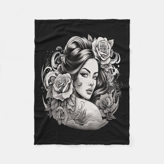 Chicano Chicana La Raza Fleecedecke (Vorderseite)