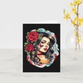 Chicano Chicana La Raza Karte (Gelbe Blume)