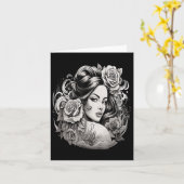 Chicano Chicana La Raza Karte (Gelbe Blume)