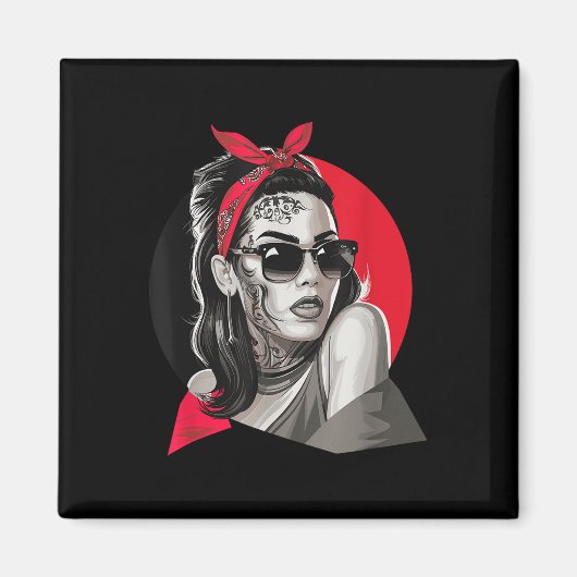 Chicano Chicana La Raza Magnet (Vorne)