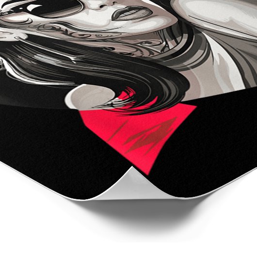 Chicano Chicana La Raza Poster (Ecke)