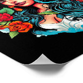 Chicano Chicana La Raza Poster (Ecke)