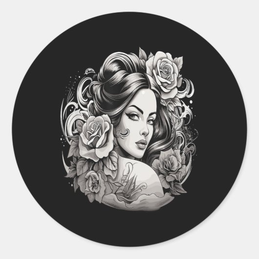 Chicano Chicana La Raza Runder Aufkleber (Vorderseite)