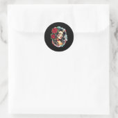 Chicano Chicana La Raza Runder Aufkleber (Tasche)