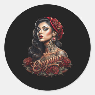 Chicano Chicana La Raza Runder Aufkleber