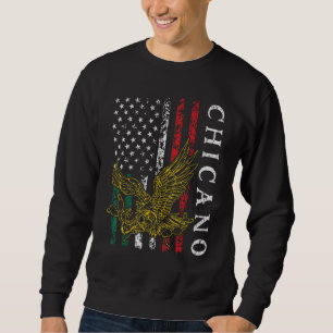 Chicano Mexico US Flag Mexikanischer Pride Latino Sweatshirt