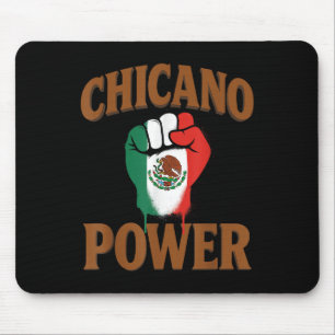 Chicano Power Mexikanisch Mexiko Flagge Braun Lati Mousepad