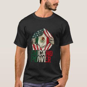 Chicano Shirt Funny USA Flag Mexikanische Flagge C