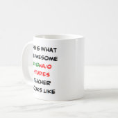 Chicano/Studienlehrer, phantastisch Kaffeetasse (Vorderseite Links)