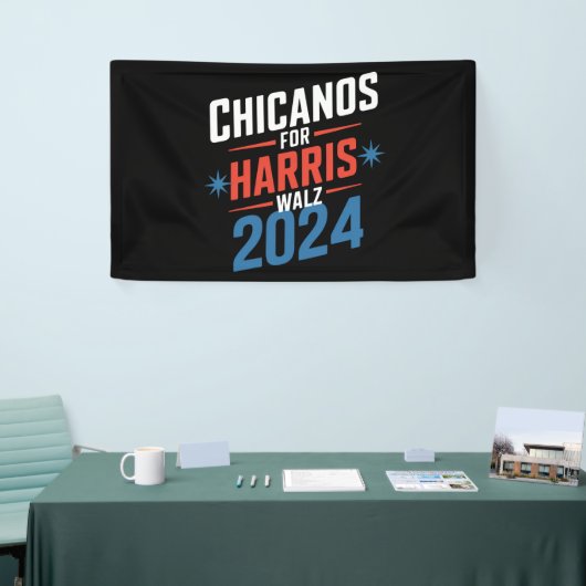 Chicanos für Harris Walz 2024 Präsident Banner (Messeveranstaltung)