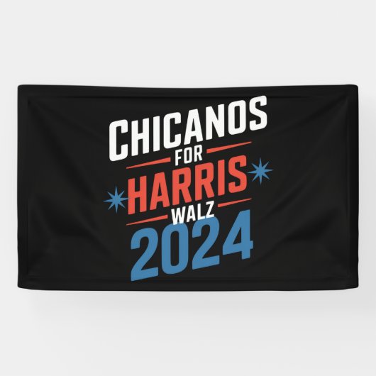 Chicanos für Harris Walz 2024 Präsident Banner (Horizontal)