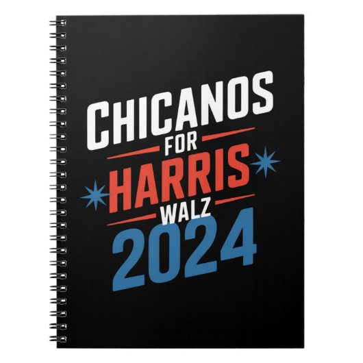 Chicanos für Harris Walz 2024 Präsident Notizblock (Vorderseite)