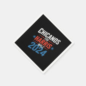 Chicanos für Harris Walz 2024 Präsident Serviette (Ecke)