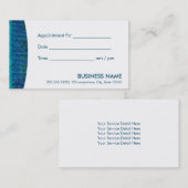 Chicaquamarine blaue terminkarte (Vorne/Hinten)