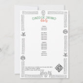 Chicas de Mayo Fiesta Siesta Einladung (Rückseite)