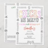 Chicas de Mayo Fiesta Siesta Einladung (Vorne/Hinten)