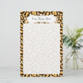 Chiccheetah-Mode-Druck-personalisiertes Briefpapier (Stehend Vorderseite)