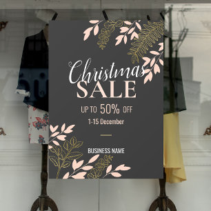 ChicChristmas Business Sale Business Werbeaktion A Fensteraufkleber