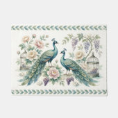 Chice Chinoiserie-Pfau-Mahjong Fußmatte (Vorderseite)