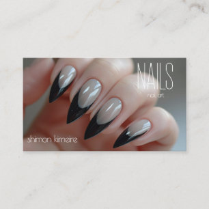 Chice elegante Nagelkunst Maniküre Treue  Visitenkarte
