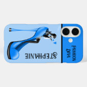 Chice Eleganz: Modebewusste Dame beim Küsschen geb Case-Mate iPhone Hülle (Rückseite (Horizontal))