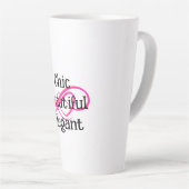 Chice, schöne, elegante Latte-Tasse Milchtasse (Rechte Ecke)