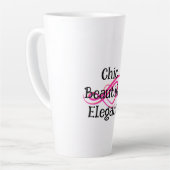 Chice, schöne, elegante Latte-Tasse Milchtasse (Linke Ecke)