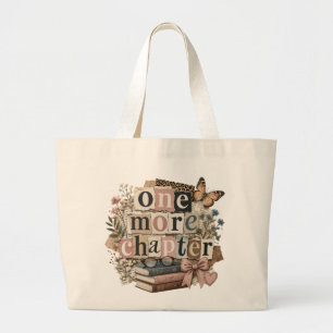 ChicEin weiteres Kapitel Retro Vintage Bücherliebh Jumbo Stoffbeutel