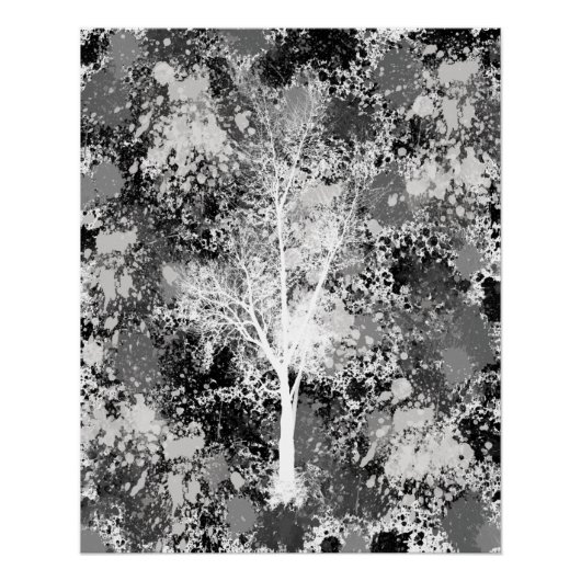 Chicer Wald Abstract Poster (Vorderseite)