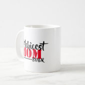Chicest Mama je Modernes, handgeschriebenes Skript Kaffeetasse (Vorderseite Links)