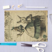 Chich Alice im Wunderland Vintag Paper Decoupage Seidenpapier (Handwerk)