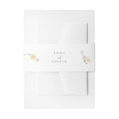 Chich Pastel Blume Hochzeit Einladung Bauchband Einladungsbanderole (Vorderseite Beispiel)