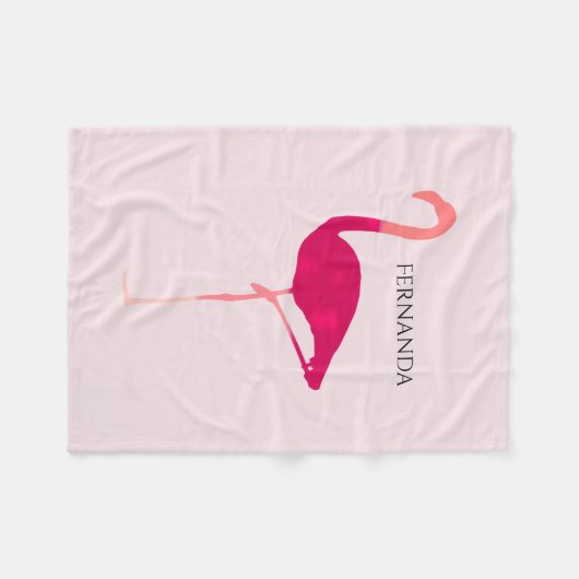 Chicheller rosa personalisierter fleecedecke (Vorderseite (Horizontal))