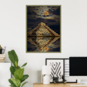 Chichen Itza Ancient Mayan Temple Art Poster (Heimbüro)