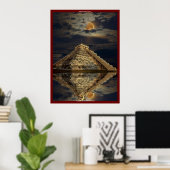 Chichen Itza Ancient Mayan Temple Art Poster (Heimbüro)