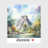 Chichen Itza Aufkleber (Blatt)