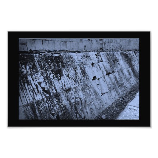 Chichen Itza Ball Court Wall Fotodruck (Vorne)