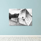 Chichén Itzá: Der Große Ball Leinwanddruck (Insitu (Holzboden))