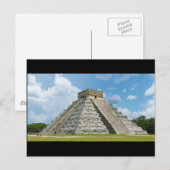 Chichen Itza El Castillo Pyramid of Kukulcan Postkarte (Vorne/Hinten)