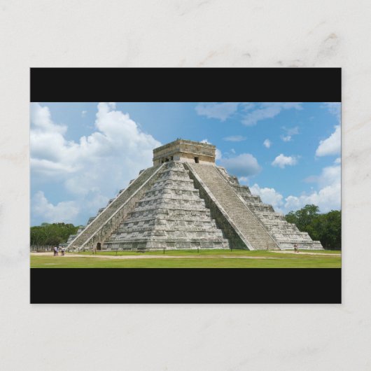 Chichen Itza El Castillo Pyramid of Kukulcan Postkarte (Vorderseite)