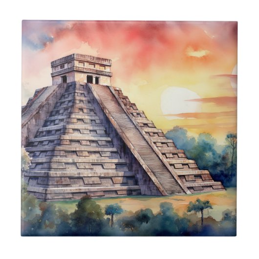 Chichen Itza Fliese (Vorderseite)