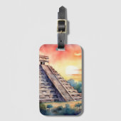 Chichen Itza Gepäckanhänger (Vorderseite Vertikal)
